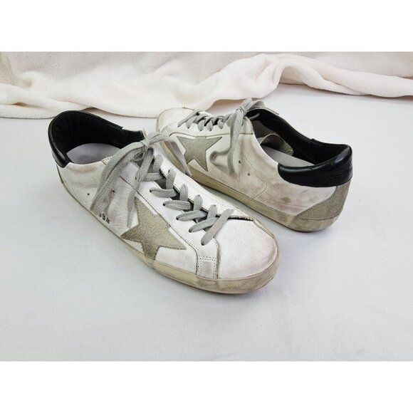 Golden Goose Superstar Womens Size 41 (US 11) White Factory Distressed Sneakers - Picture 9 of 13